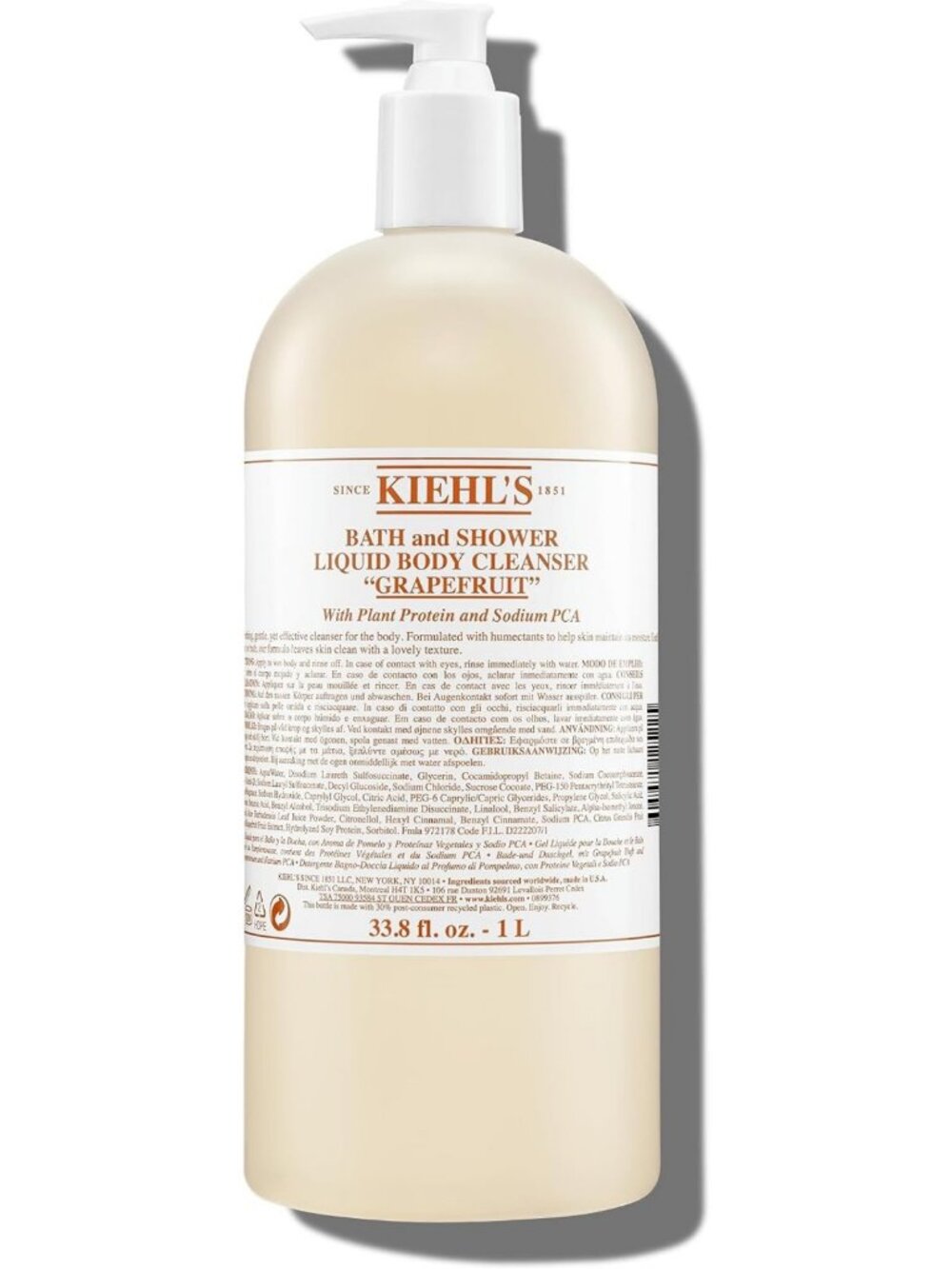 Grapefruit Bath & Shower Liquid Body Cleanser - Smooth Skin, Refreshing Cleanse